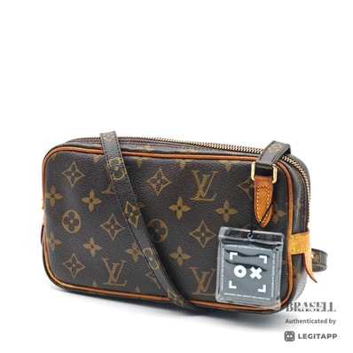 LOUIS VUITTON ルイ・ヴィトン ポシェットマルリー Monogram ポシェットマルリー M51828 DU0092 ショルダーバッグ Monogram Canvas Brown レディース