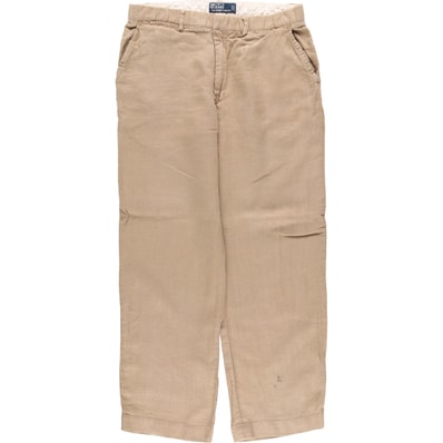 古着 ラルフローレン Ralph Lauren POLO by Ralph Lauren リネンパンツ スラックス メンズw33相当/eaa539970
