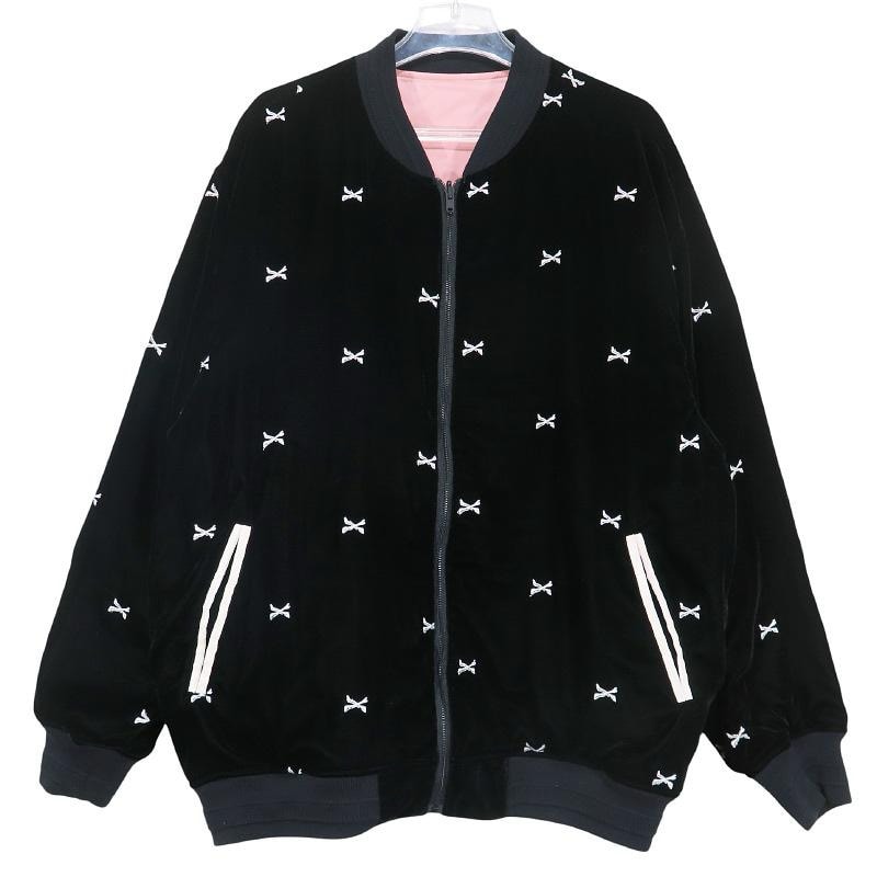 Wtaps LC / Jacket / Poly. Velvet. Textile "Black"