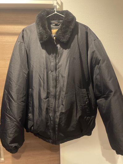 Supreme / Burberry Shearling Collar Down Puffer Jacket "Black"