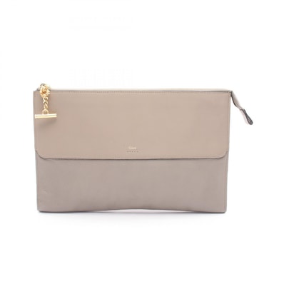 クロエ Chloe セカンドバッグ クラッチバッグ バッグ レザー レディース ベージュ系 【中古】