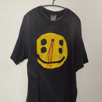 SAINT Mxxxxxx x Cactus Plant Flea Market SS Tee Smile "Black"