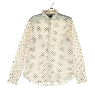 Paul Smith ポールスミス 日本製 ドット柄 長袖 コットンシャツ XL ピンク系