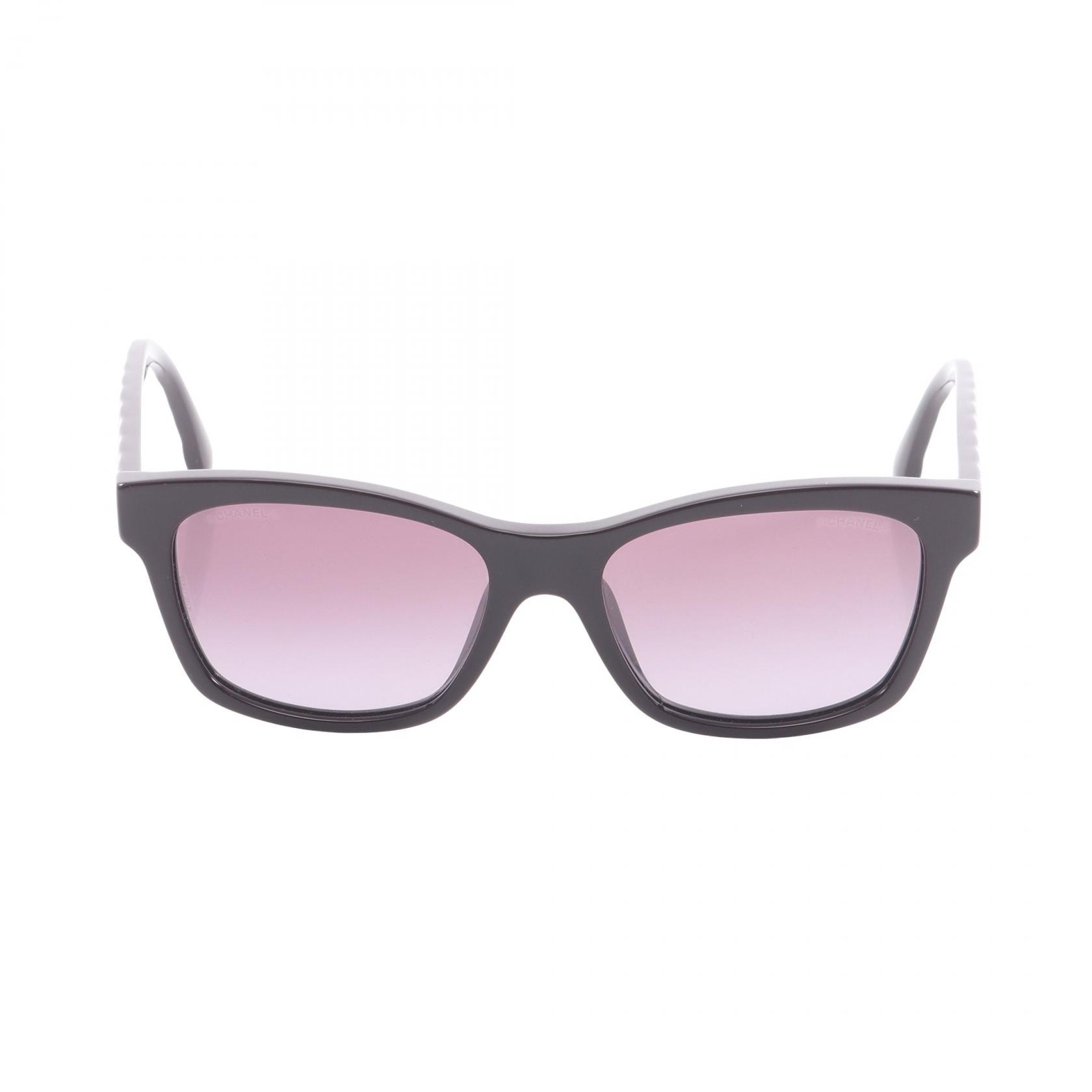 シャネル CHANEL ココマーク マトラッセ サングラス 衣料品 プラスチック レディース ボルドー系 【中古】