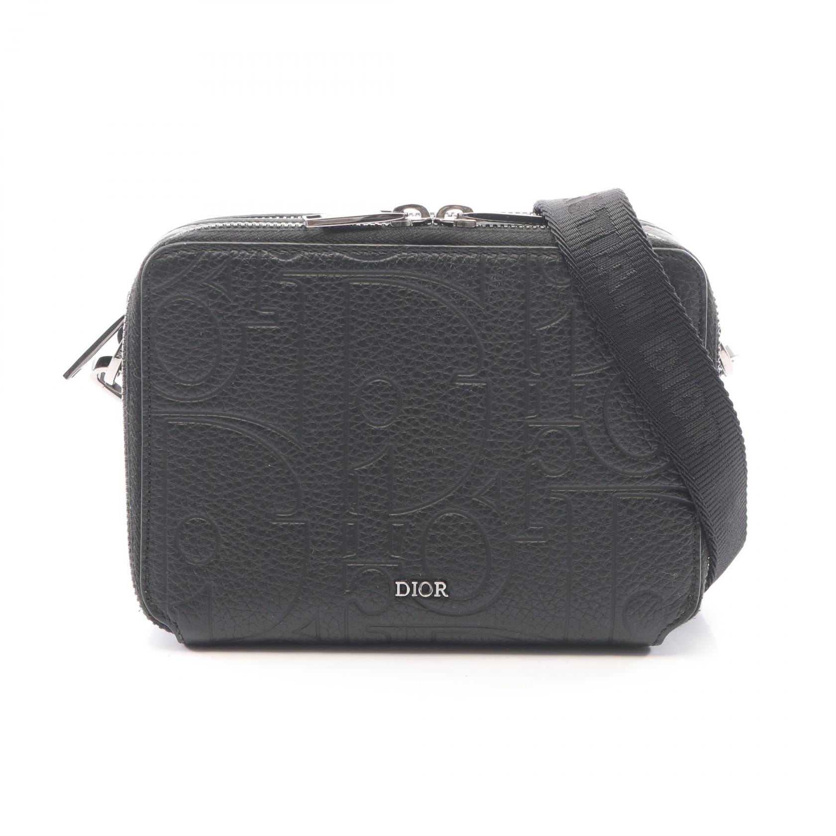 ディオール Dior グラビティ ショルダーバッグ バッグ レザー メンズ ブラック系 2ESBC119LLG-H00N 【中古】