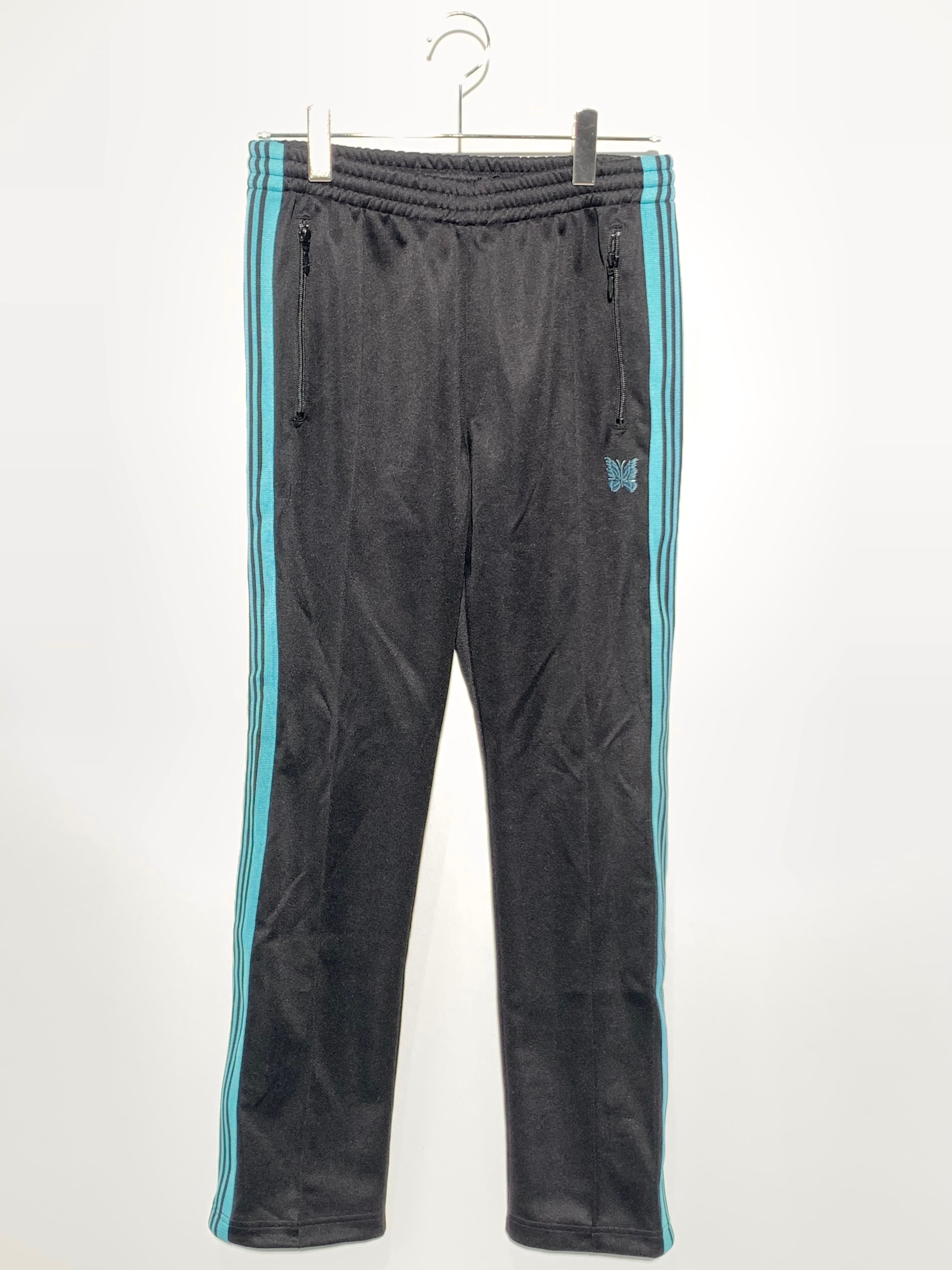 NEEDLES x STUDIOUS Exclusive Track Pant - Poly Smooth "Black"