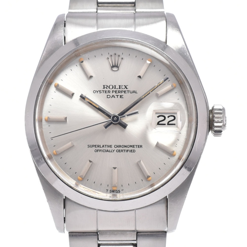 ロレックス ROLEX 1500 ヴィンテージ オイスターパーペチュアル デイト Cal.1570 シルバー 自動巻き メンズ 良品 腕時計 R#149104