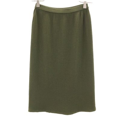 CELINE セリーヌ 90s イタリア製 オールド ジェーシーシー ミディ丈 スカート 38 カーキ系