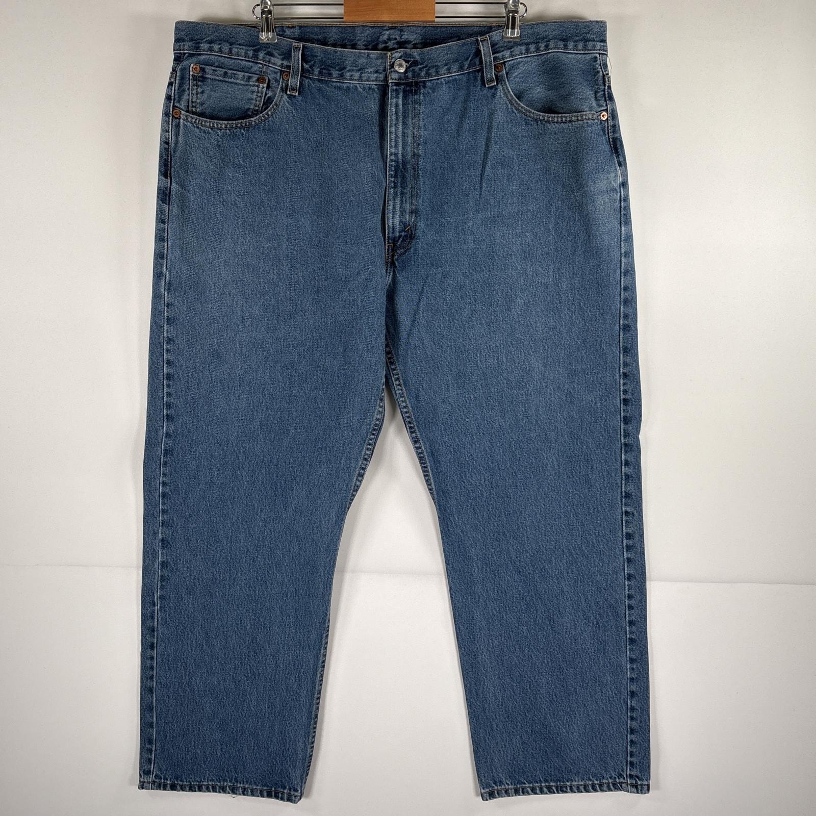 古着 リーバイス Levi's デニムパンツ 505 ストレート 大きいサイズ 5ポケット ジーンズ ジーパン w46 L30  ブルー メンズ
