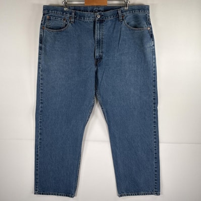 古着 リーバイス Levi's デニムパンツ 505 ストレート 大きいサイズ 5ポケット ジーンズ ジーパン w46 L30 ブルー メンズ