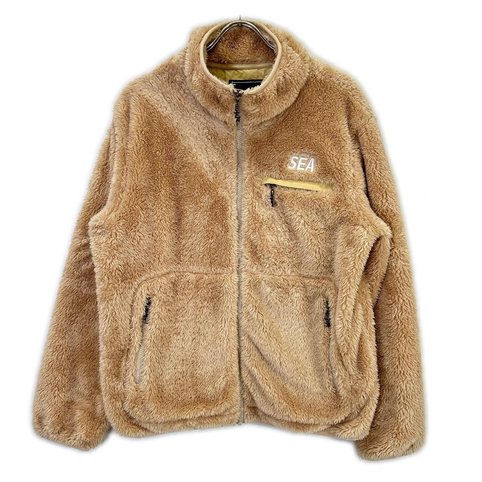 ウィンダンシー WDS-0-PMT-24-Q1-JK-02 ベージュ SEA刺繍 ジップアップフリースジャケット S