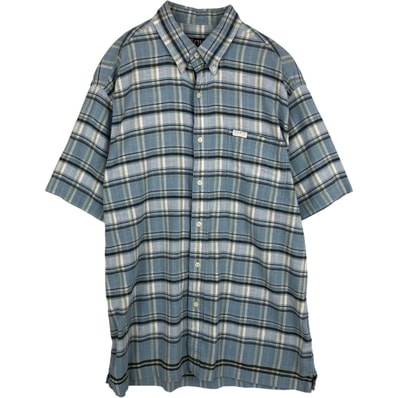 古着 ラルフローレン Ralph Lauren CHAPS チャップス 半袖 ボタンダウン チェックシャツ ボックスシャツ メンズXL相当/eaa635687