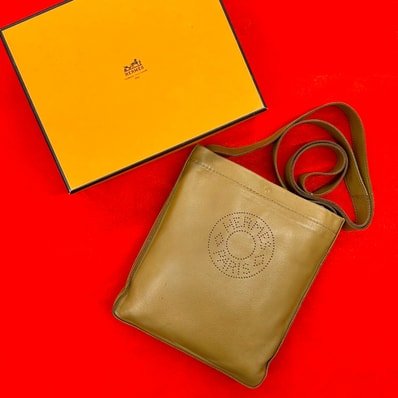 HERMES エルメス クルードセル アニョーミロ ショルダーバッグ ブラウン
87429