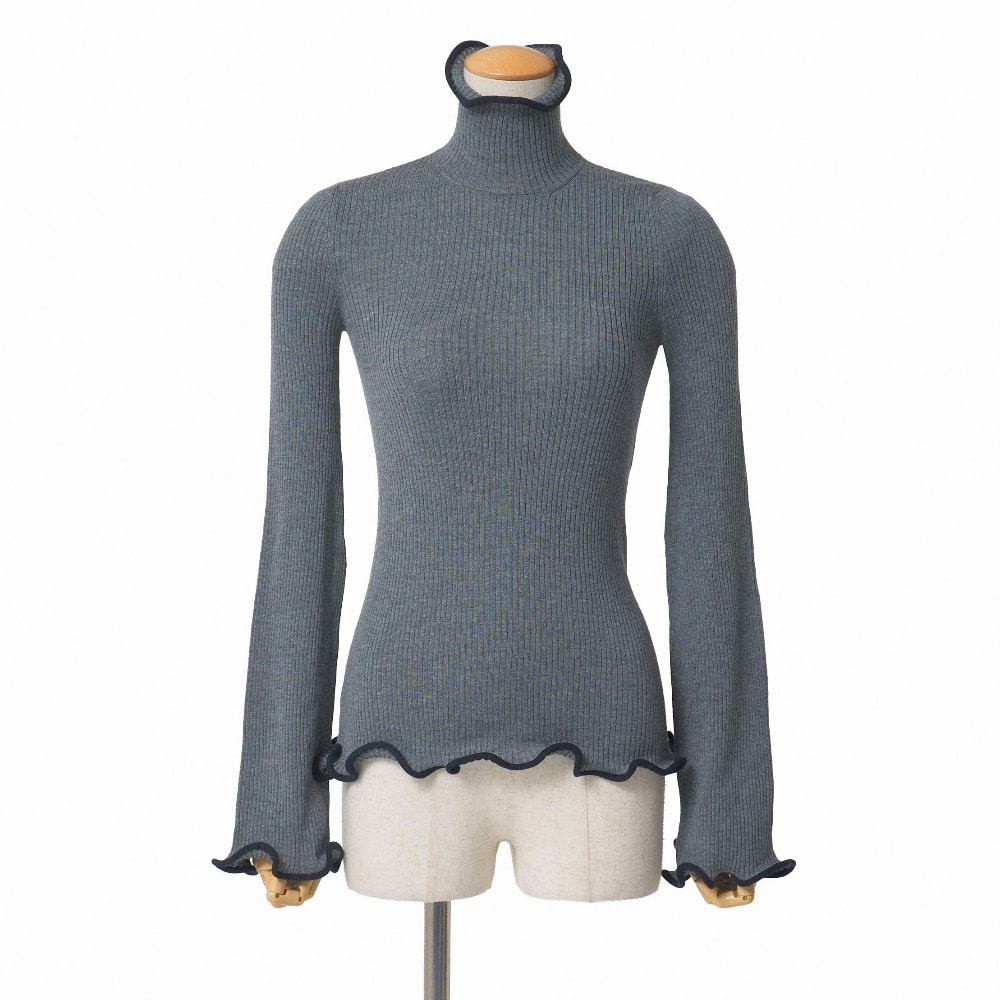 ■美品■Stella McCartney ステラマッカートニー ニット サイズ36 セーター タートルネック タイト イタリア製 ブランド古着【中古】20260216/RA7803