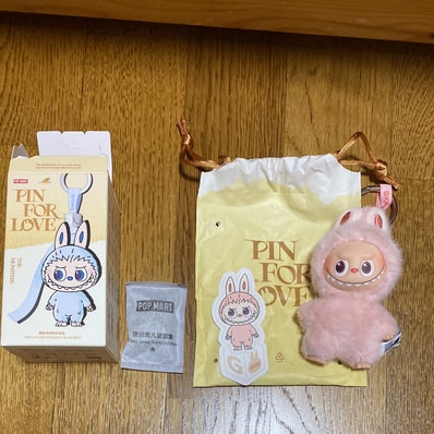 POP MART THE MONSTERS (LABUBU) Pin for Love Series-Vinyl Plush Pendant (A-M) G