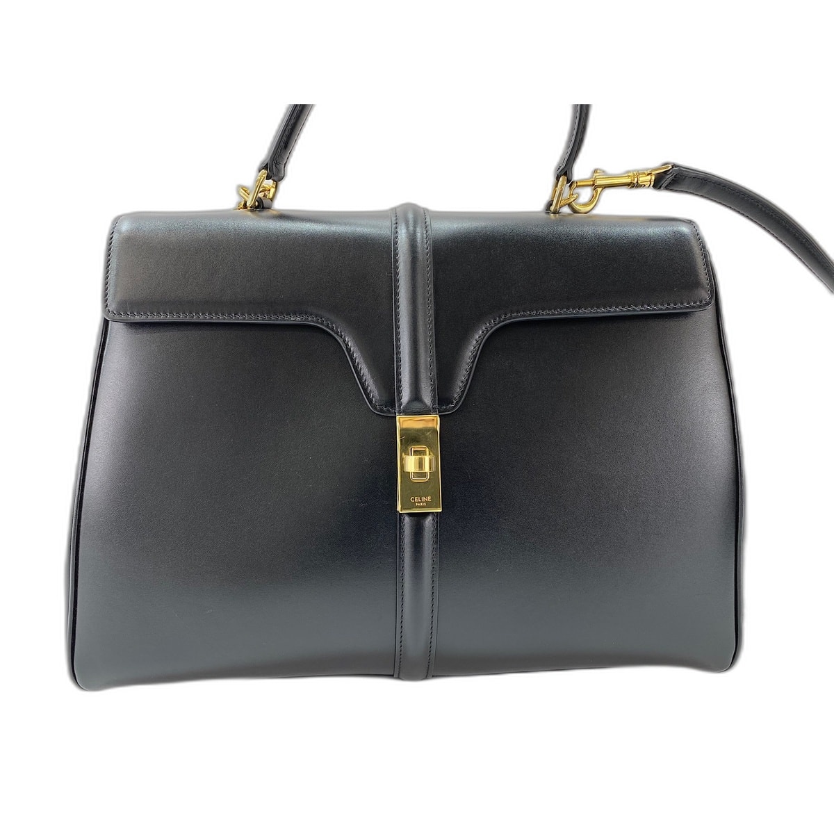 セリーヌ CELINE レザー 2WAY16セーズ ハンドバッグ【中古】