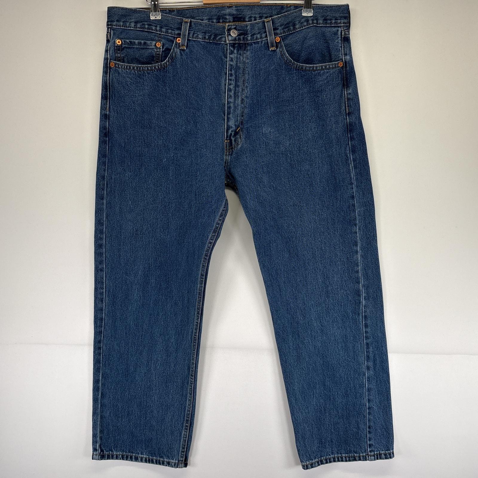古着 リーバイス Levi's デニムパンツ 505 ストレート 大きいサイズ ジーンズ ジーパン 5ポケット 長ズボン w40 L29  ブルー メンズ
