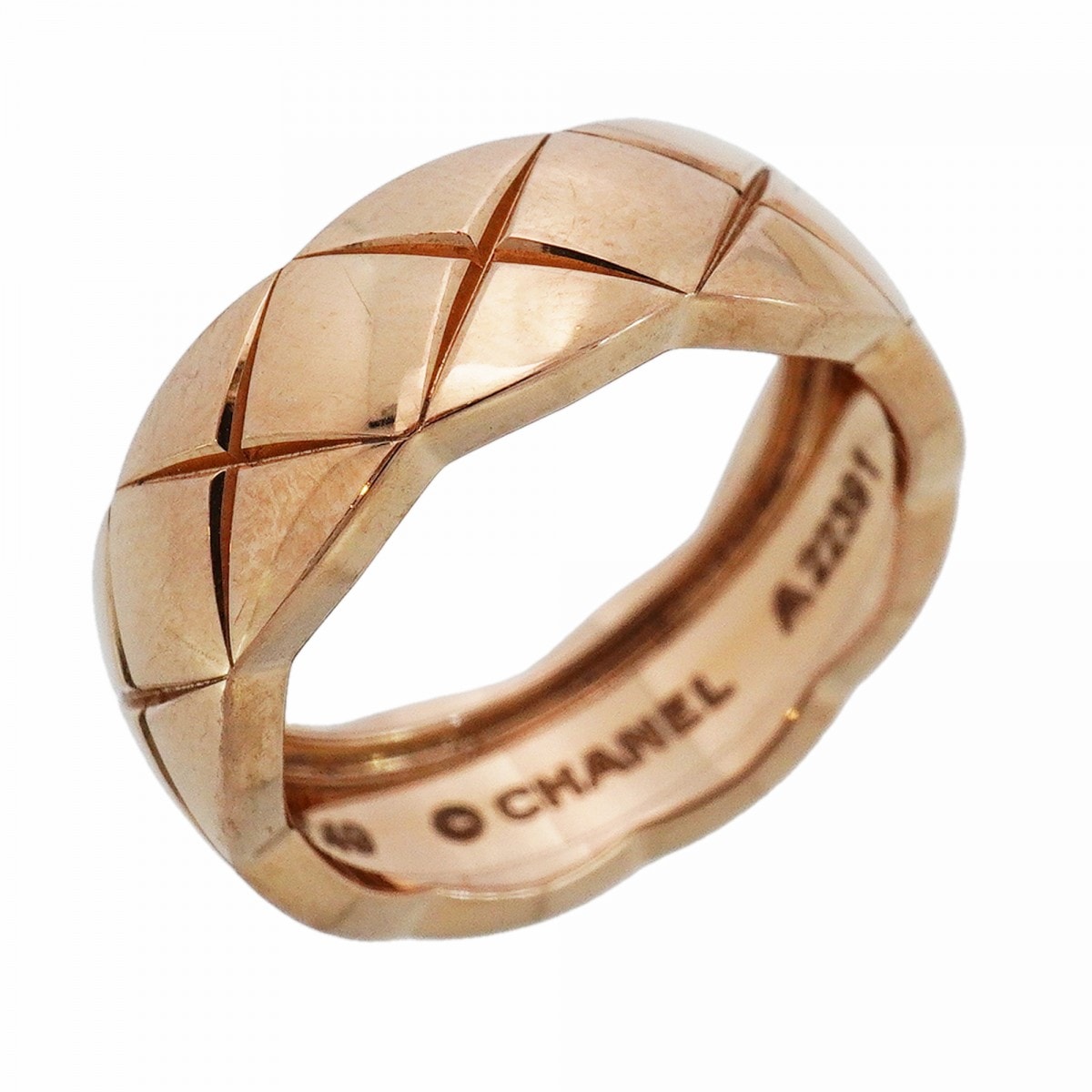 【6jcb1022】シャネル リング ココクラッシュ/ベージュゴールド K18PG ピンクゴールド #49【中古】レディース