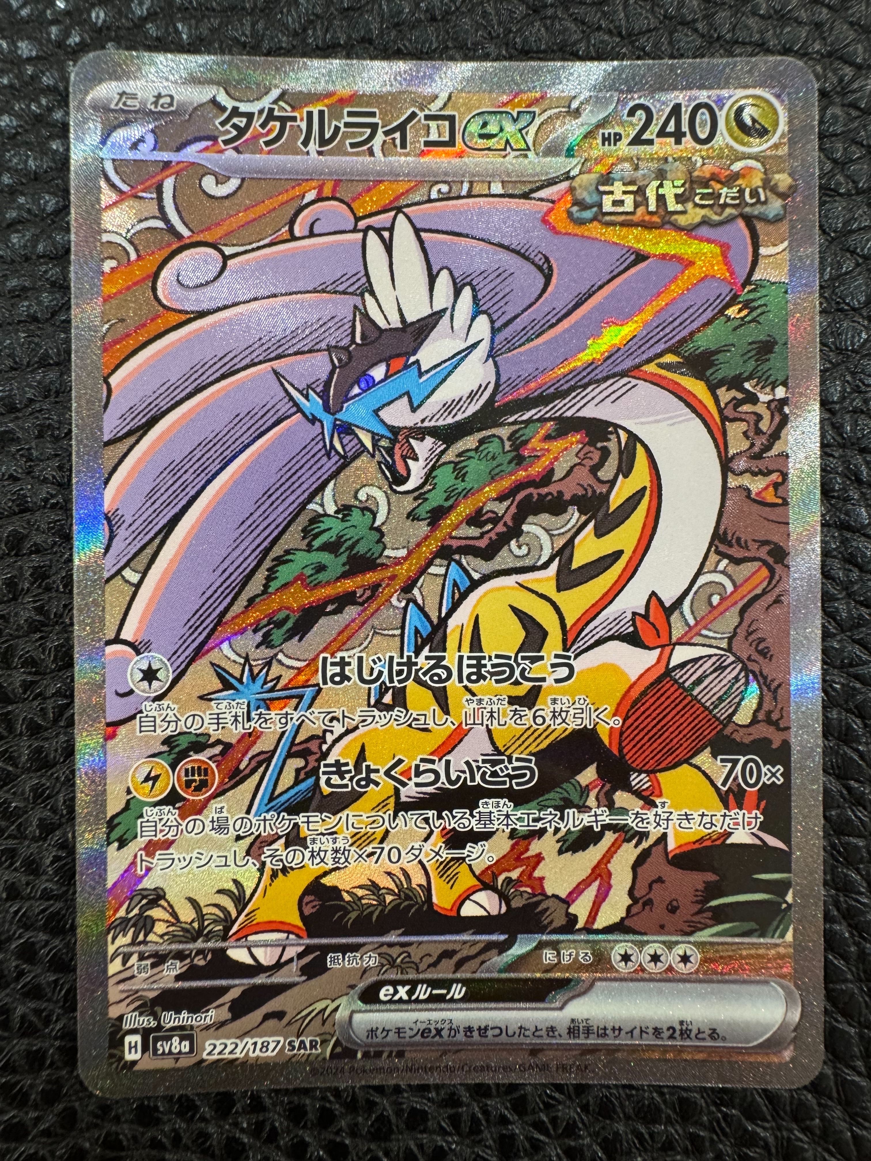 タケルライコex SAR [SV8a 222/187](ハイクラスパック「テラスタルフェスex」)
