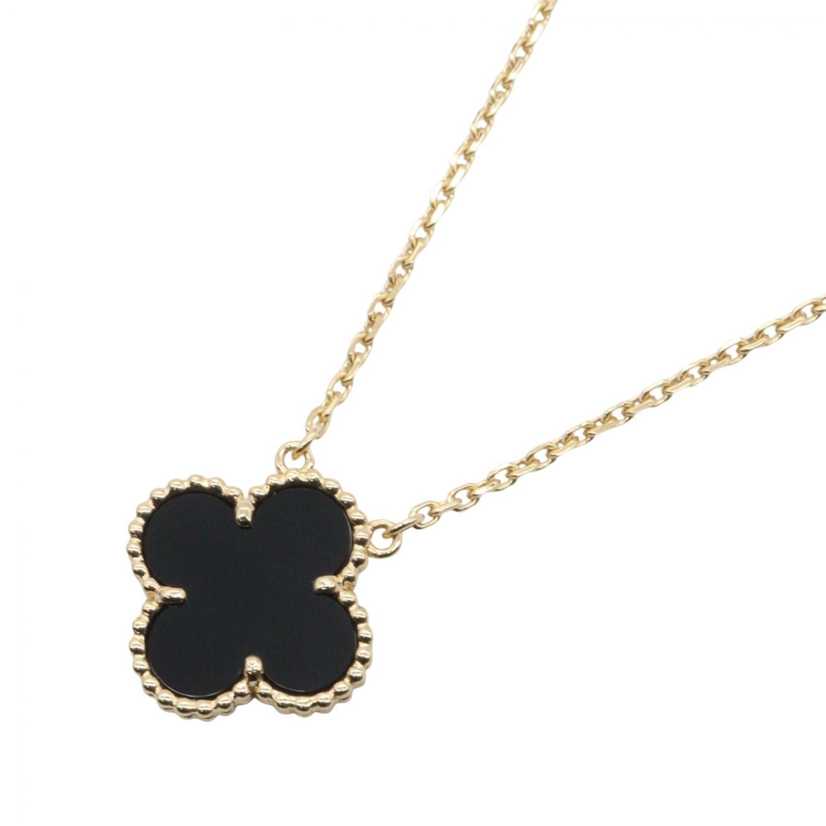 ヴァンクリーフ&アーペル Van Cleef & Arpels ヴィンテージアルハンブラ オニキス ネックレス ネックレス ジュエリー K18(イエローゴールド) オニキス レディース ゴールド系 / ブラック系 VCARA45800 【中古】