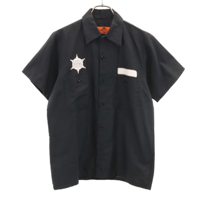RED KAP レッドキャップ 半袖 ワークシャツ XS ブラック