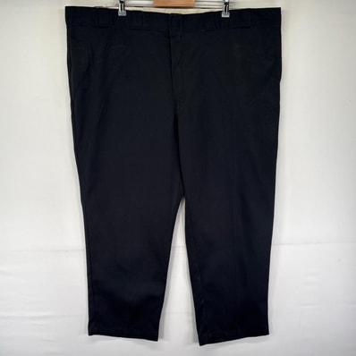 古着 ディッキーズ Dickies パンツ チノパン ストレート ジッパーフライ 大きいサイズ スラックス 874 W50 L30 ブラック系 メンズ