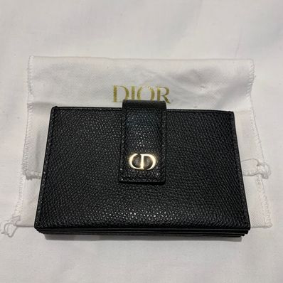 Dior 30 Montaigne Card Holder "Black/Gold"