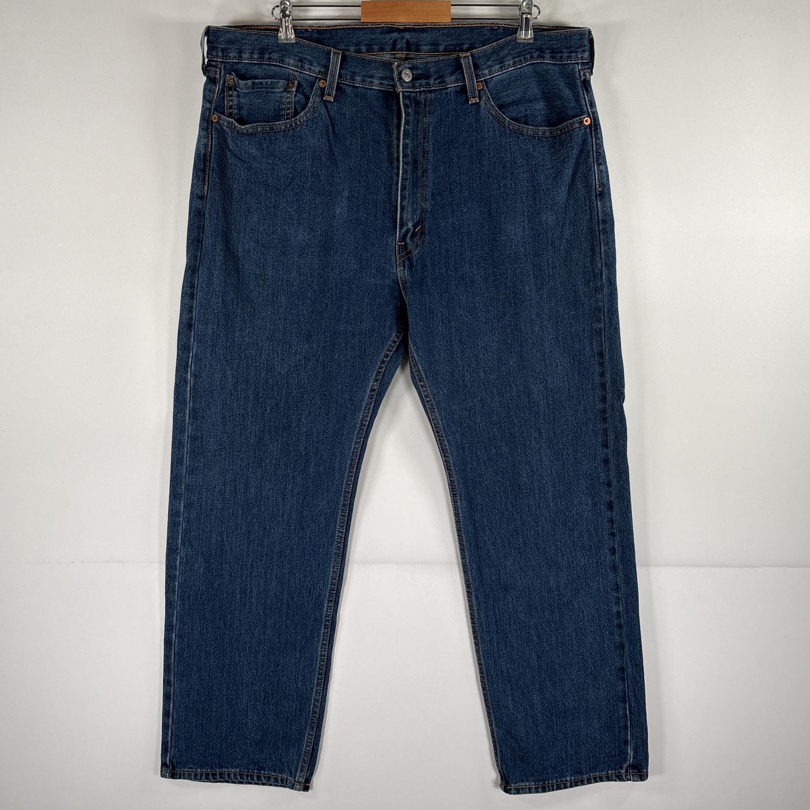 古着 リーバイス Levi's デニムパンツ 505 ストレート ジーパン 5ポケット 大きいサイズ ジップフライ w40 L29 ブルー メンズ
