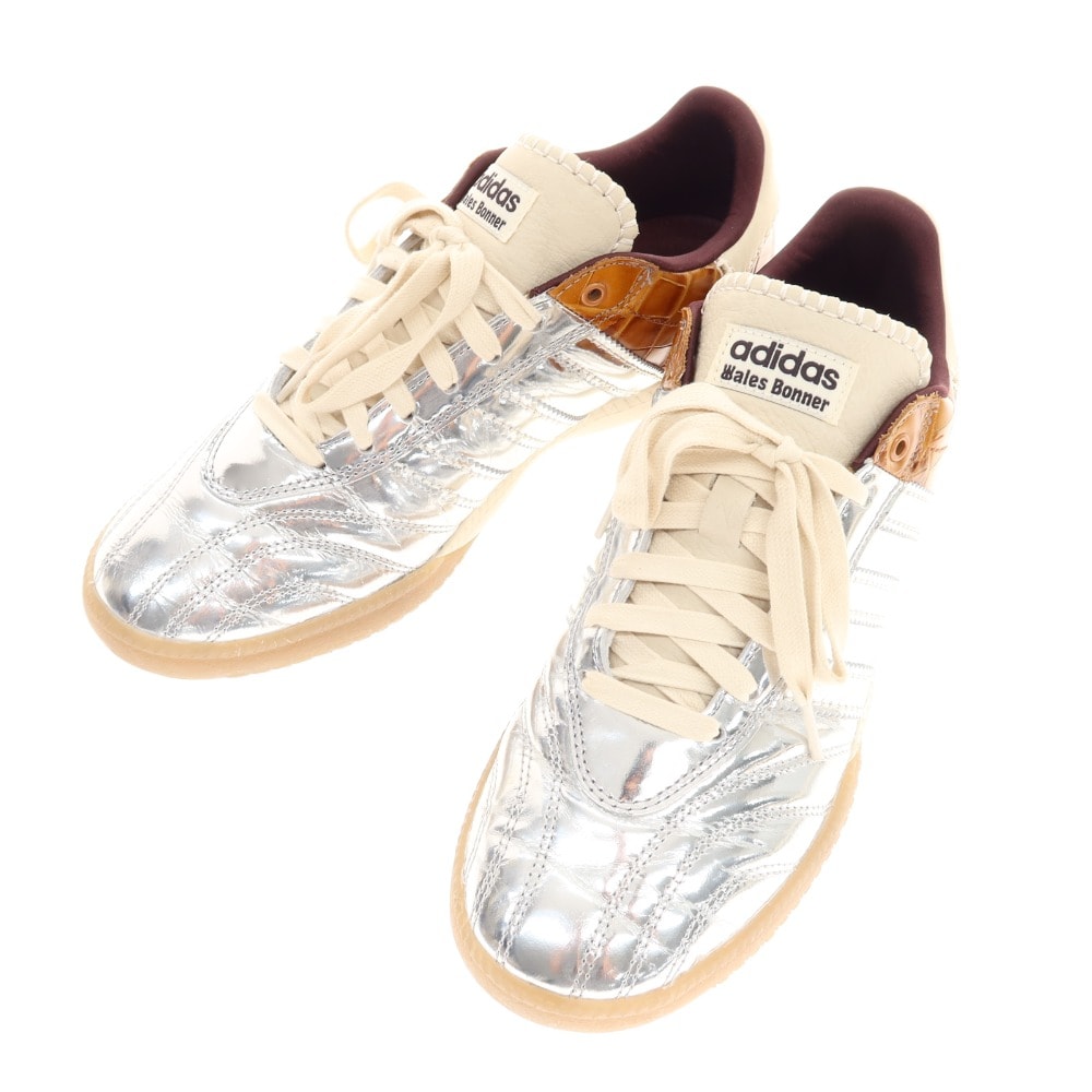 【中古】アディダス adidas × Wales Bonner スニーカー シルバー×ブラウン【サイズ28.5cm】【メンズ】