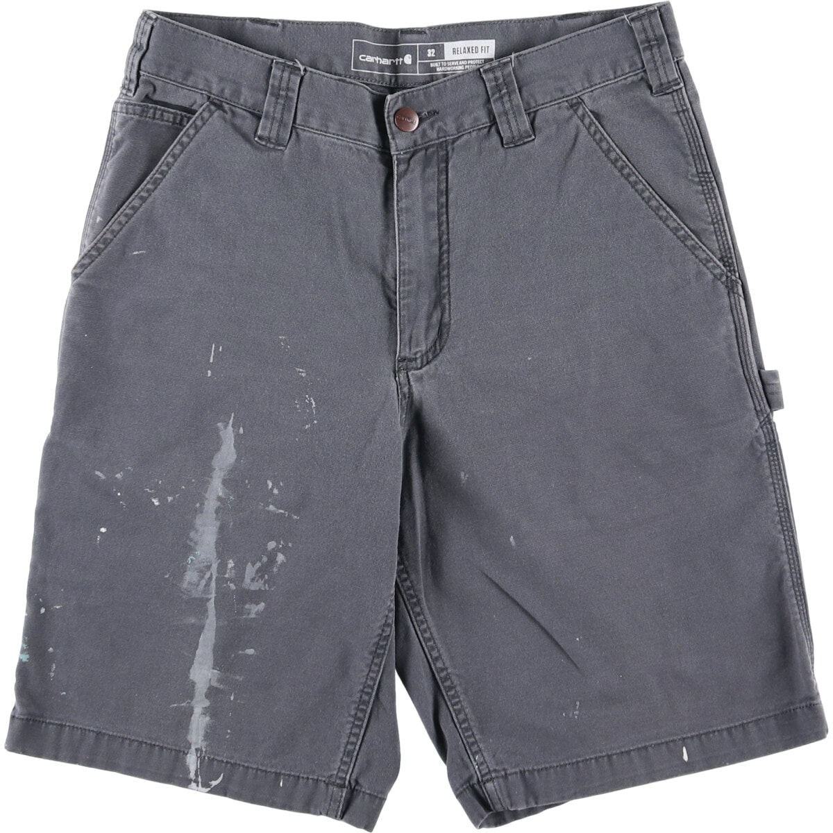 古着 カーハート Carhartt RELAXED FIT ペイント ダック地ペインターショーツ ショートパンツ メンズw31相当/eaa572851