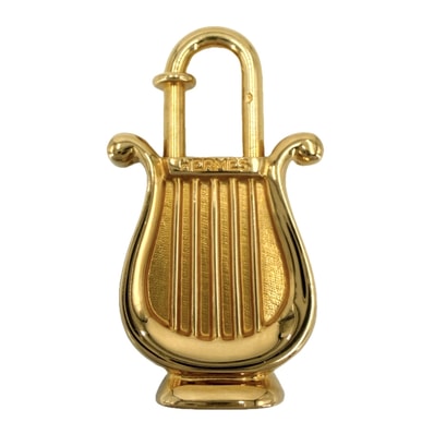 HERMES エルメス 小物 ハープ ANNEE DE LA MUSIQUE カデナ チャーム メンズ レディース ゴールド ユニセックス 約18.5g 美品【中古品】
