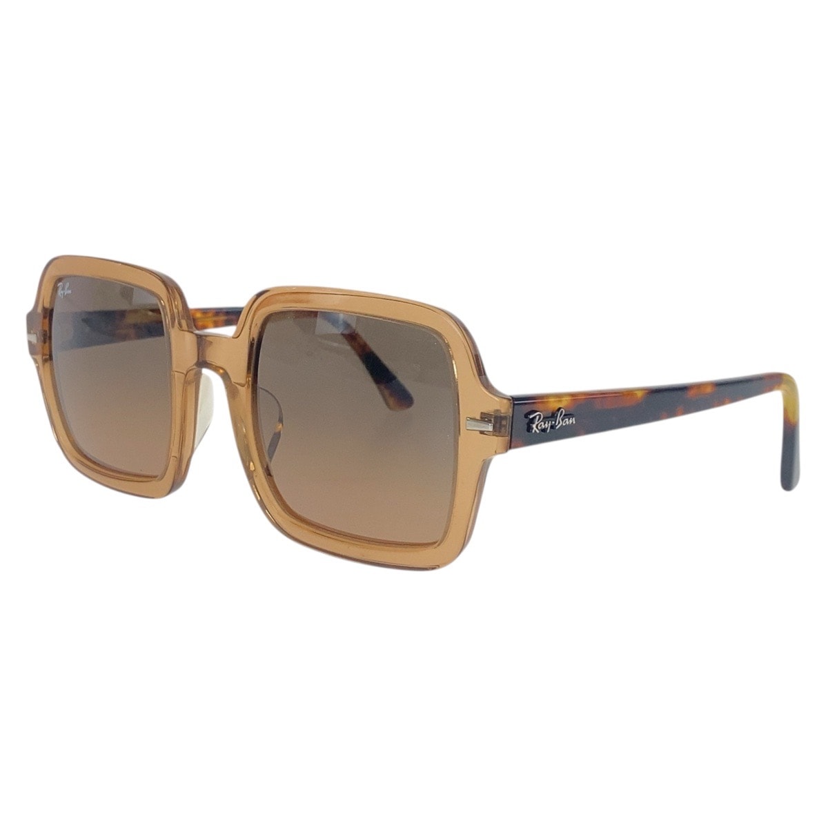 Ray-Ban レイバン ブラウン マルチカラー プラスチック サングラス スクエア 504255 【中古】