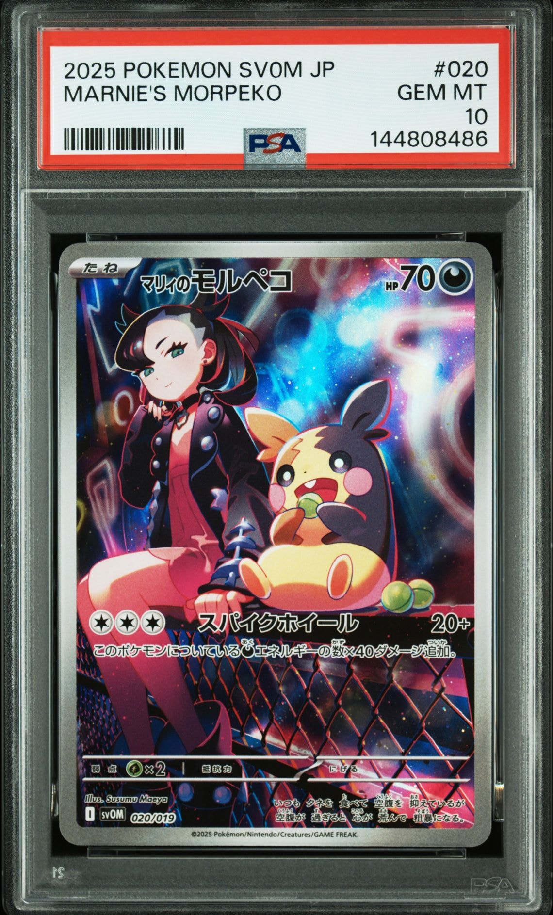 【PSA10】マリィのモルペコ AR プロモ/Marnie's Morpeko PSA10】マリィのモルペコ [SVOM 020/019](スターターセットex「マリィ