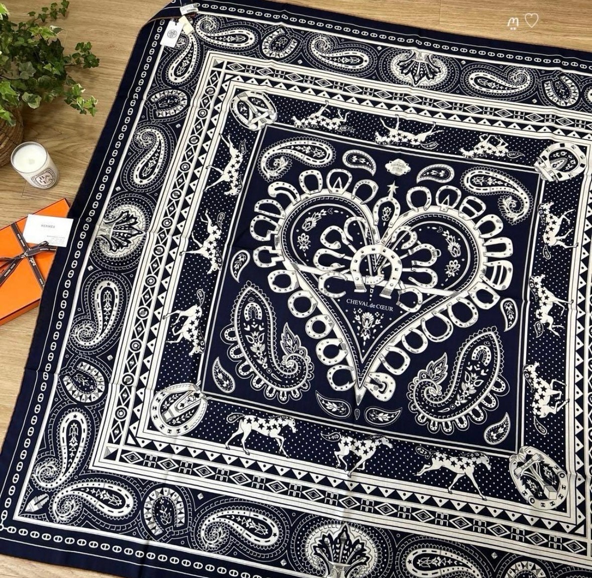 未使用に近い】新品 新作エルメス カレ140 ジェアン シュヴァルドゥ