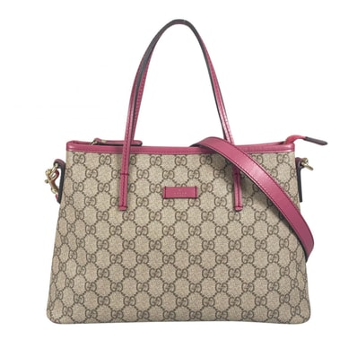 GUCCI グッチ 353440 ハンドバッグ GGスプリームキャンバス ベージュ レディース【中古】