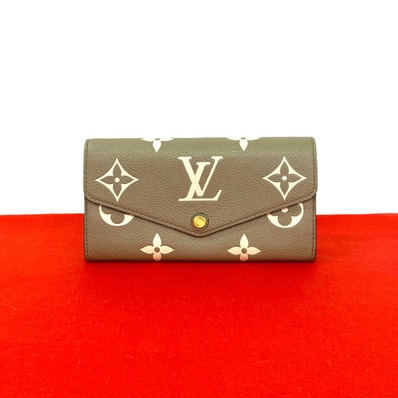 LOUIS VUITTON ルイヴィトン ポルトフォイユ・サラ NM モノグラム アンプラント レザー 長財布 トゥルトレール クレーム ベージュ
64828