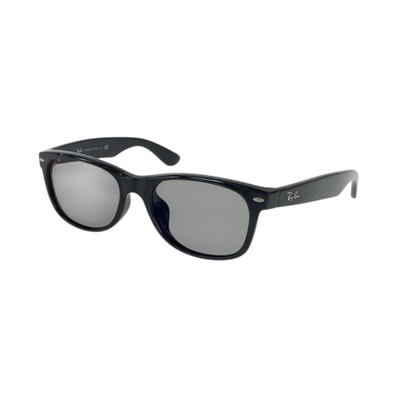 美品 Ray-Ban レイバン ニューウェイファーラー クラシック ブラック 黒 シルバー金具 プラスチック サングラス メガネ 男女兼用 スクエア 601037 【中古】