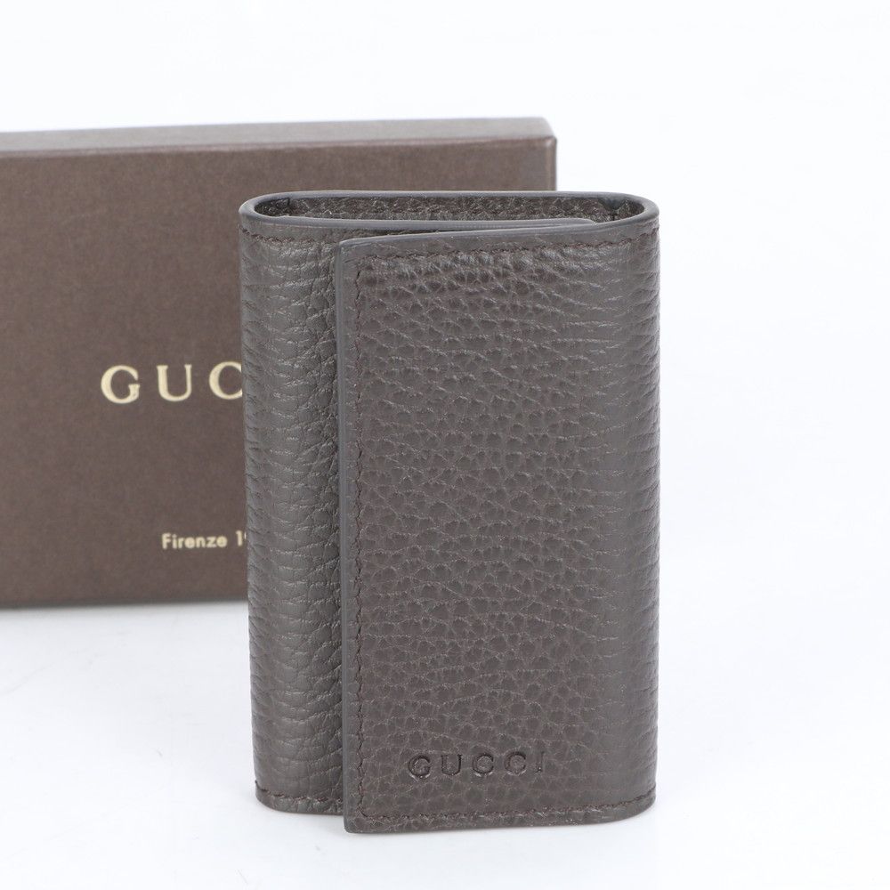 ■極美品 グッチ シルバー 金具 150402 キーケース レザー