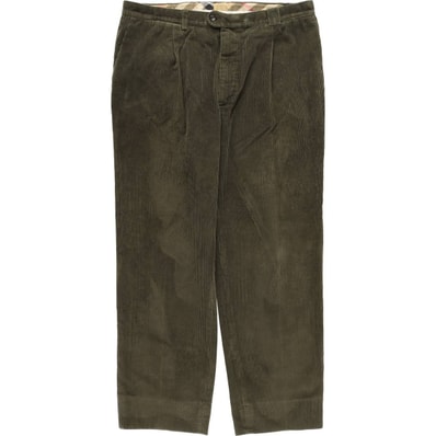 古着 バーバリー Burberry's LONDON 太畝 ワンタック コーデュロイパンツ スペイン製 メンズw30相当/eaa610839