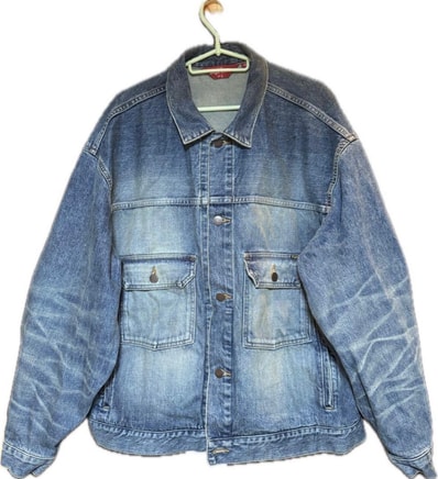 Supreme Distressed Selvedge Trucker Jacket "Washed Indigo"