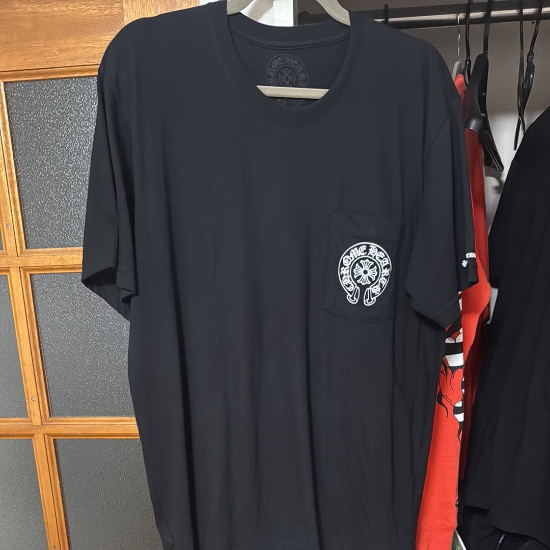 Chrome Hearts Horse Shoe Logo Pocket T-Shirt "Black"