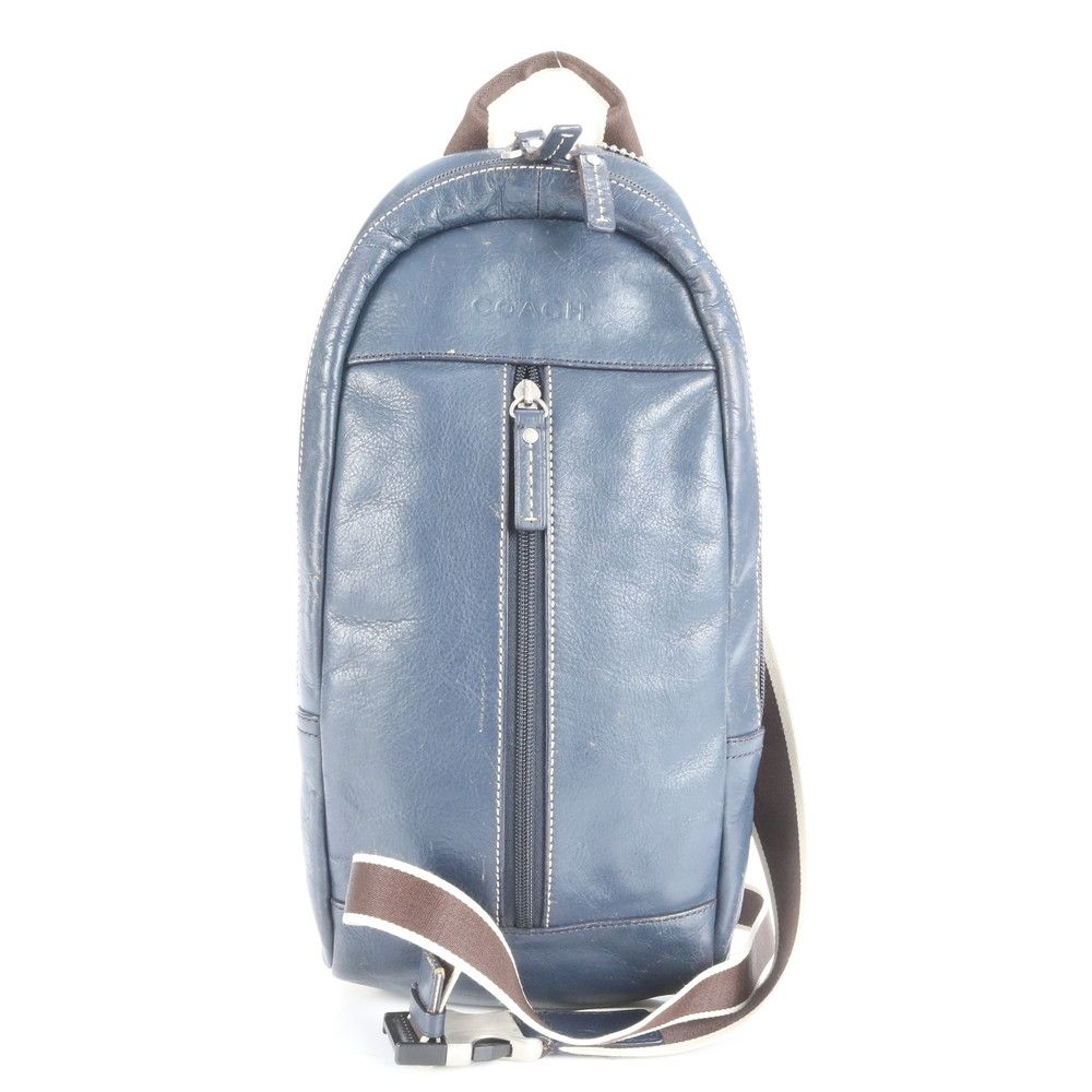 コーチ　ボディバッグ　ヘリテージ　スリングバッグ　レザー　ネイビー　F70811 楽天市場】【バッグ】COACH コーチ スリングバッグ メンズ