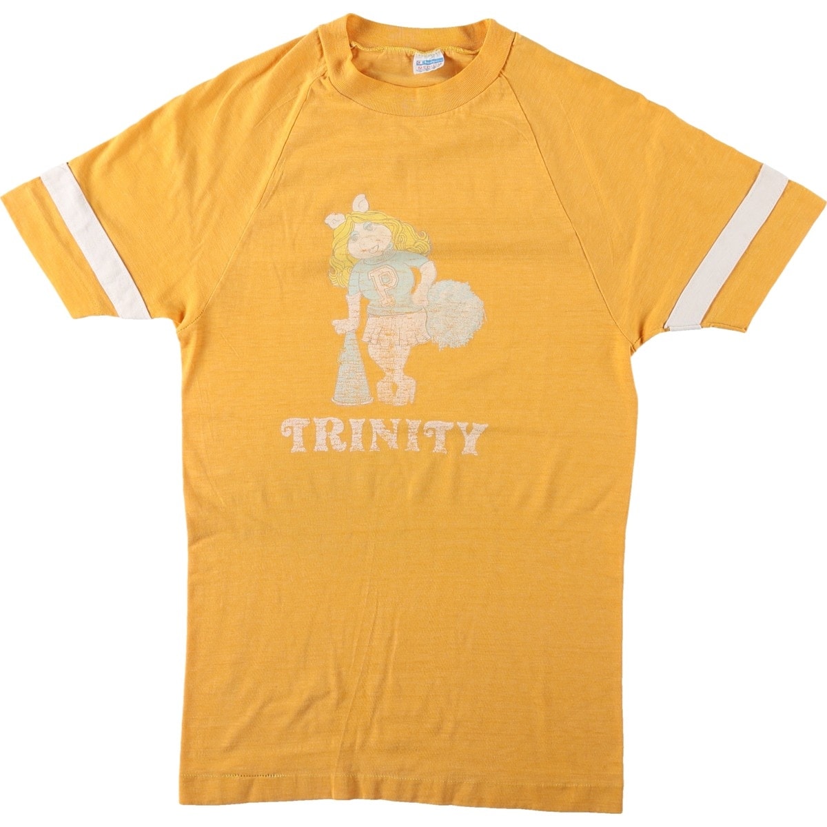 古着 70年代 チャンピオン Champion バータグ THE MUPPET SHOW マペットショー ミスピギー キャラクタープリントTシャツ USA製 レディースM相当 ヴィンテージ/eaa684971