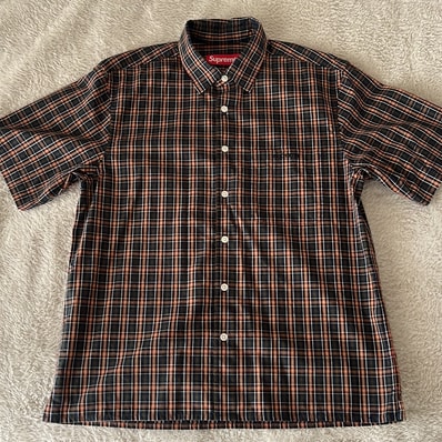 Supreme Mini Plaid S/S Shirt "Navy"