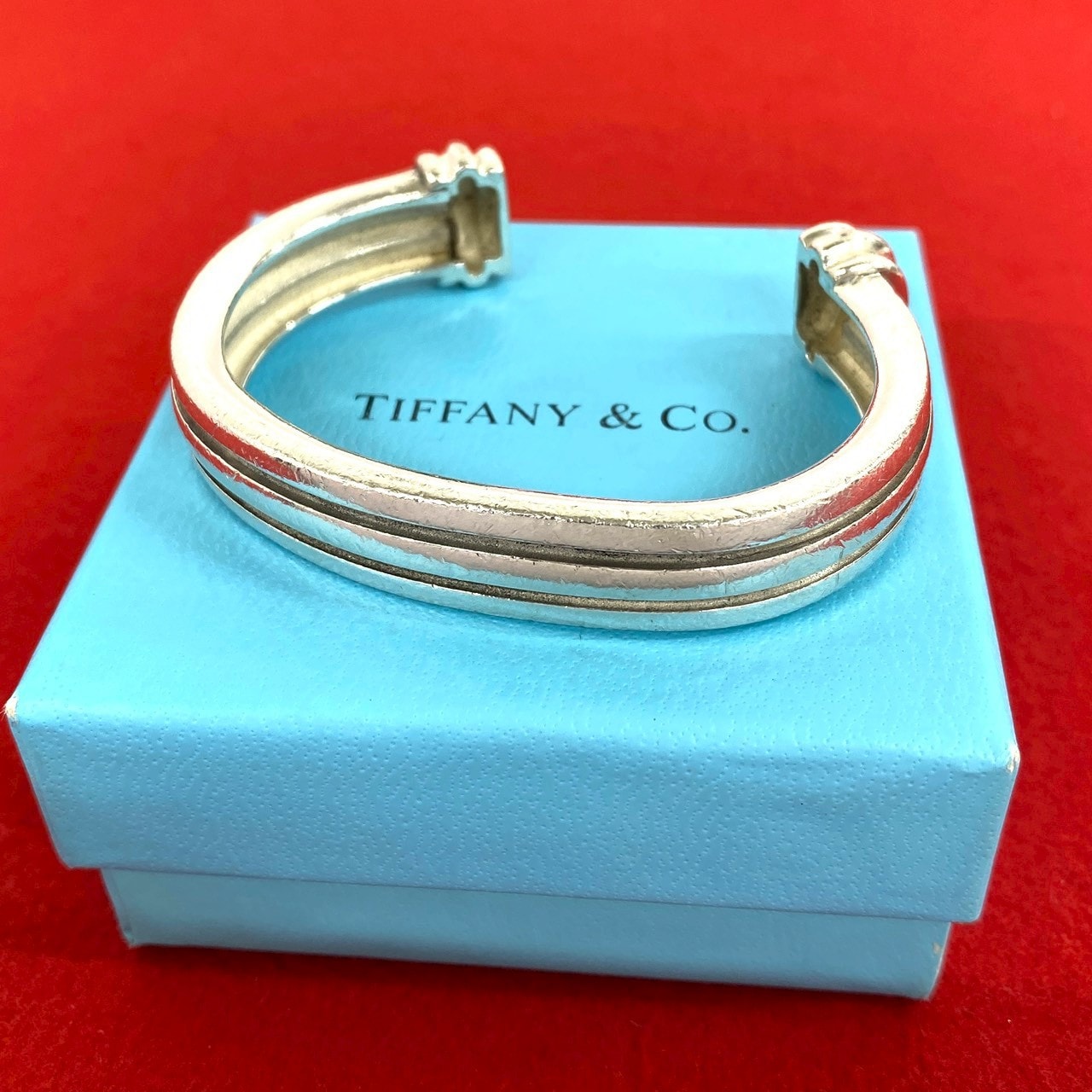 TIFFANY&Co. ティファニー グルーブド バングル シルバー925 バングル シルバー
 26252