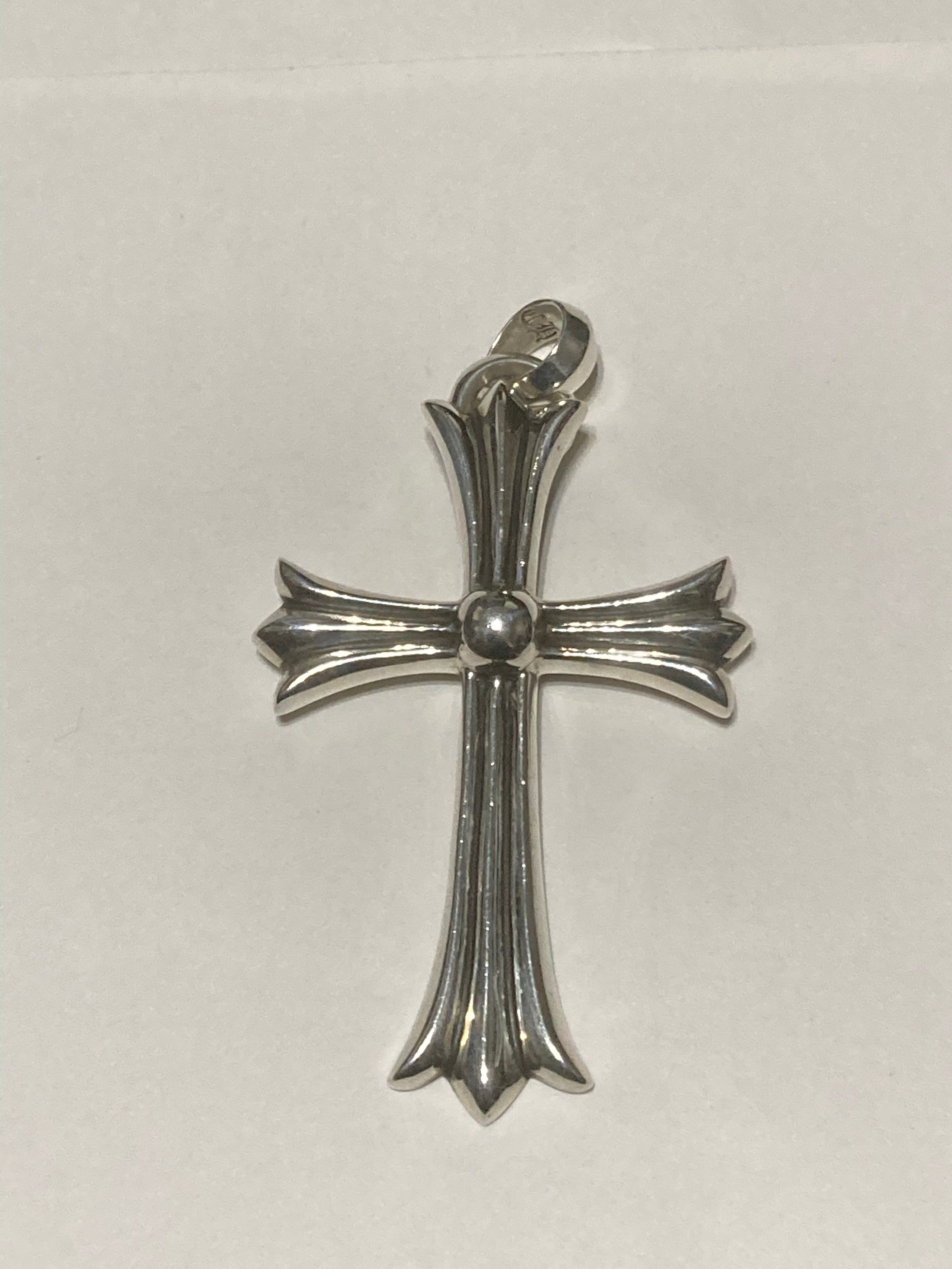 Chrome Hearts Large CH Cross Pendant "Silver"
