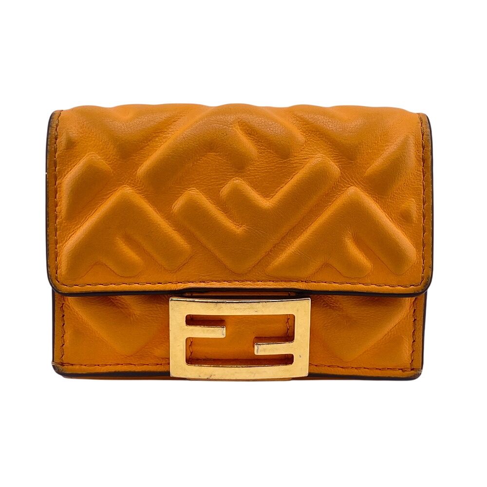 ✨希少✨FENDI 二つ折り　財布　バゲット　エンボス　FF柄　レザー　オレンジ 楽天市場】フェンディ 財布（カラーオレンジ）（バッグ・小物