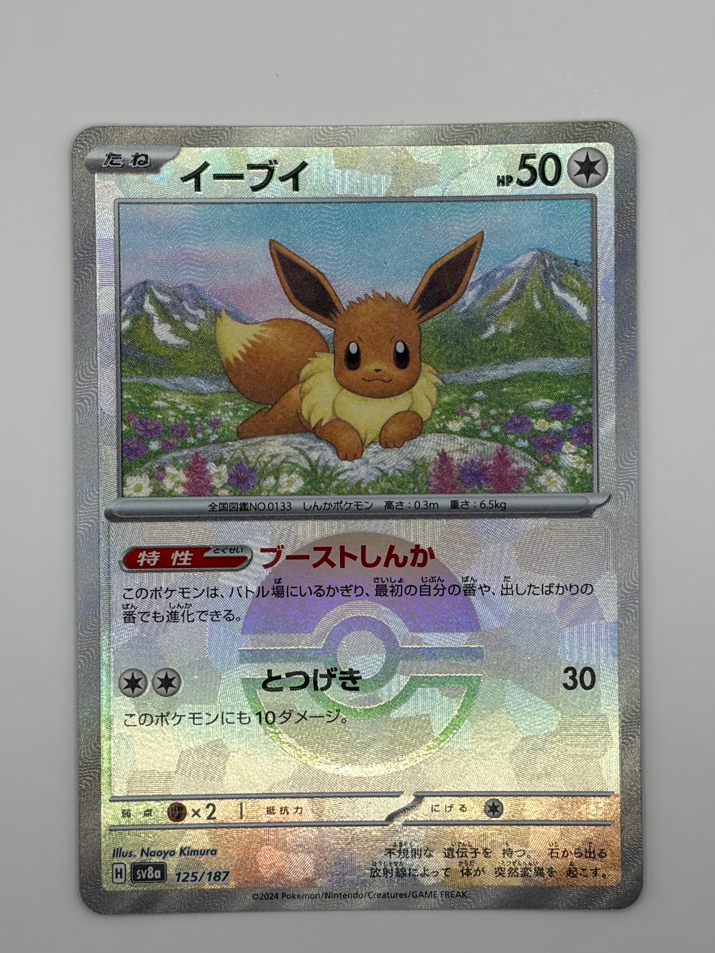 PSA10】イーブイ :マスターボールミラー [SV8a 125/187](ハイクラス