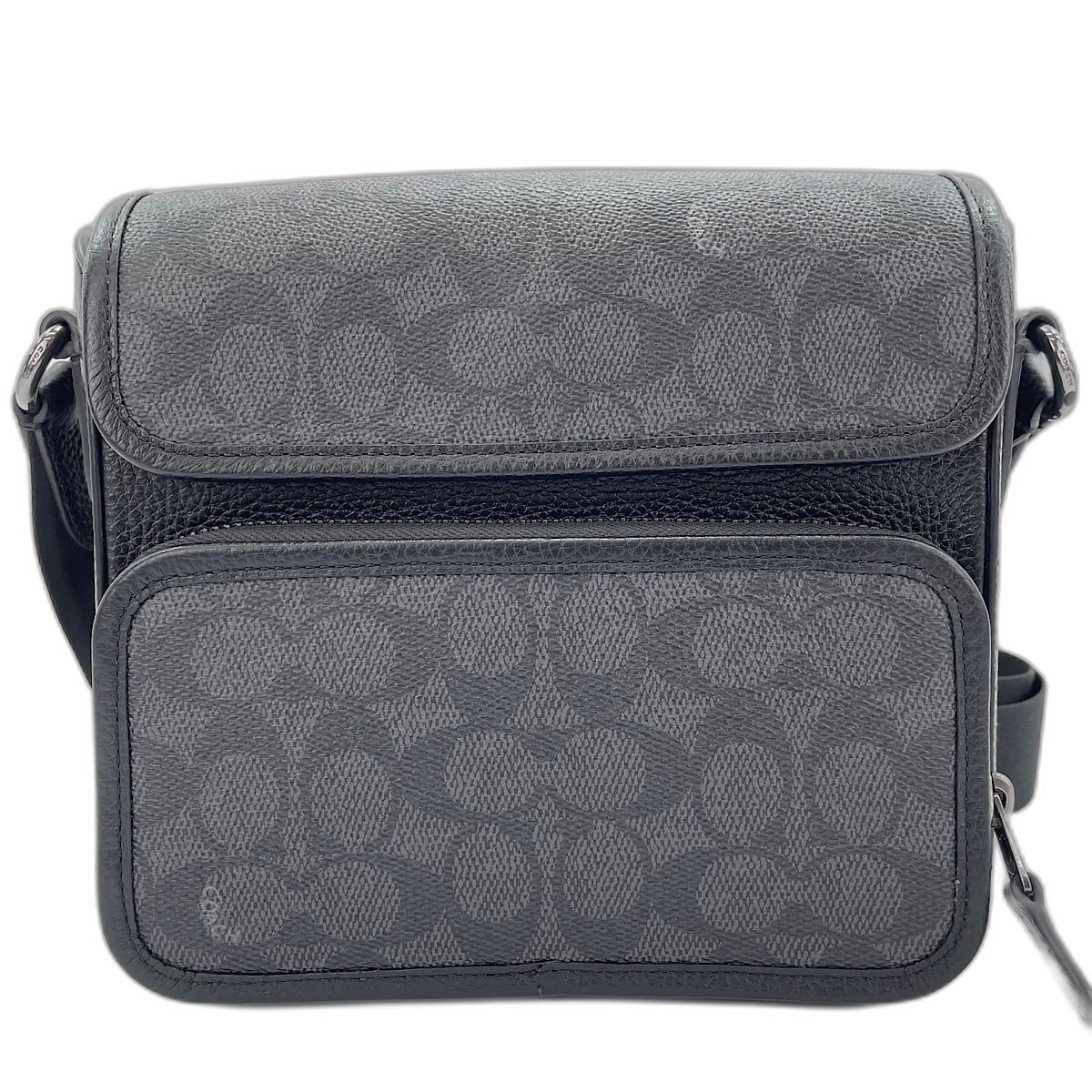コーチ COACH サリバン フラップ クロスボディバック シグネチャー ショルダーバッグ【中古】