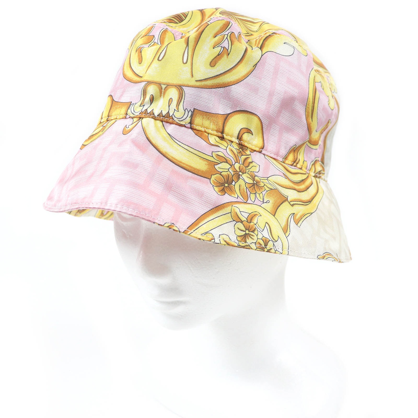 極美品 フェンダーチェ
 ハット ピンク メンズ L FXQ801